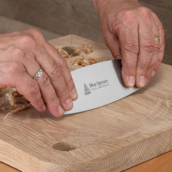 Blue Spruce Blue Spruce Curved Card Scraper