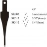 Flexcut Flexcut 45-degree V-Tools (45°)